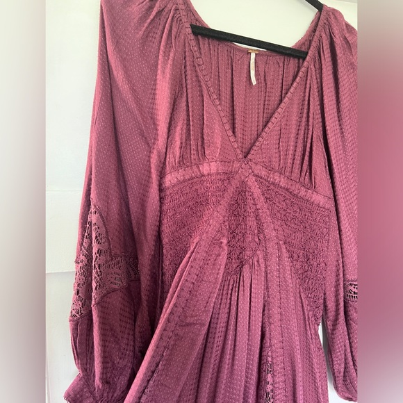 SOLD - Free People Southwest Lace Maxi Dress in Plum - Picture 9 of 10